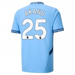 Günstige Fußballtrikots Manchester City Akanji 25 Heimtrikot 2024-25 Kurzarm